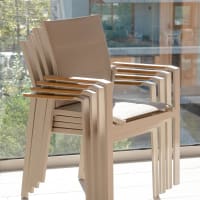 Oviala - Set di 2 sedie da giardino in alluminio e textilène grigio