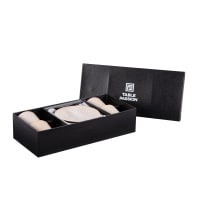 Lot De 6 Tasses à Thé & Sous-Tasses – Faïence Blanche Pétale – Élégant & Pratique