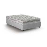 Letto piazza e mezza in tessuto bianco 120x200 cm-Arnoldi