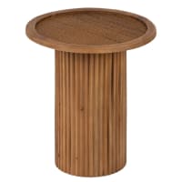 Table d'appoint ronde cannelée PIVOINE | Maisons du Monde