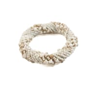 Rond de serviette en perles blanc set de 4-2025_summer