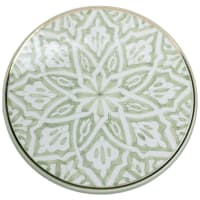 Assiette en céramique vert doré  D26 CM-Fassia