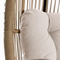 Poltroncina sospesa poltrona con cuscino in macramè per interni esterni | IT