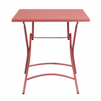 Oviala Set tavolo da giardino quadrato e 8 poltrone in metallo blu Pacific - Palavas