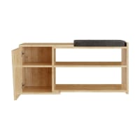 Banc à chaussures  en bois 1 porte - L104 cm-Fiona