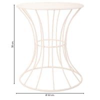 Versa Kapua Comodino Tavolino O Ausiliario Per La Camera Da Letto O Il Per Camera Da Letto Soggiorno Cassettiera Grigio Bianco E Marrone 54x46x30cm 86257718