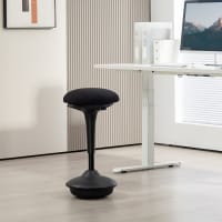 Tabouret en Plastique Noir, 8.1x7.7x6.3 Tabouret de Petit Pied pour Le Salon, Salle de Bain et Cuisine, Tabouret Compact Polyvalent