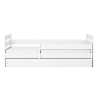 Lit cabane en épicéa massif avec matelas 90x190 cm Mika | Maisons du Monde