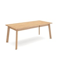 Table à manger effet bois de chêne 194x90x75cm-Odin