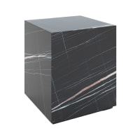 Tavolino effetto marmo nero-Lison