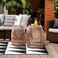 Tavolino in bambù marrone 79x48x45h - Maisons du Monde