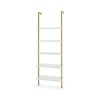 SoBuy FRG32-W Étagère murale style échelle pour salon salle de bain