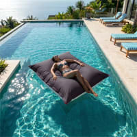 Housse De Remplacement Pour Pouf Flottant Mesh3D – Taille 100x130 Cm, Couleur Sable, Polyester Lavable, Fabriqué En France - 4