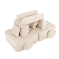Canapé Modulable Enfant 14 Pièces - Transformable En Lit, Fauteuil - Tissu Flanelle Doux, Mousse 25D - Stimule Créativité - Cadeau Enfant - 8
