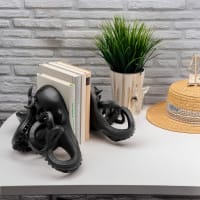 Wedo 1021001 Lot De 2 Serre-Livres Noir - Métal Robuste