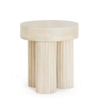 Table d'appoint ronde cannelée PIVOINE | Maisons du Monde