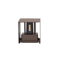 Lampe Sur Pied Extérieur Brun Rouille - Style Industriel - IP44 - Culot E27 Dimmable - Hauteur 70 Cm