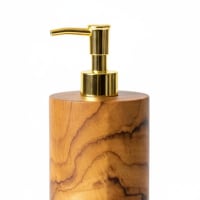 Dispenser di sapone a pompa in vetro nero opaco 1l- ambra