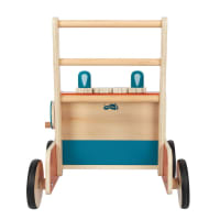 Vilac - Chariot de Marche en Bois - Camion de Pompiers - Stable et Durable - idéal pour l'apprentissage de la Marche dès 1 an - Design Vintage - Roues silencieuses