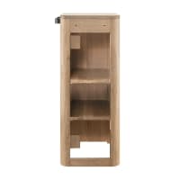 Ensemble Meuble Lave-mains Sur Pieds Chêne + Robinet Studio - Dimensions 41x88x23 Cm, MDF, Montage Facile