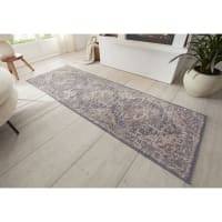 Lot De 2 Coupons Tissu Coton Vintage - Bleu, Noir, Orange - 77x116cm Et 77x150cm - Neuf