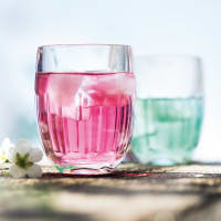 Lot De 6 Verres à Eau Bormioli Rocco - Diamant 470 Ml - Bleu/Violet Transparent - Moderne