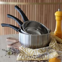 WRMIGN Wok 36-43 cm en acier inoxydable anti-adhésif tous feux dont poignées à induction Stay Cool A 43 cm