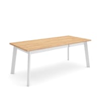 Table à manger effet bois de chêne 194x90x75cm-Odin