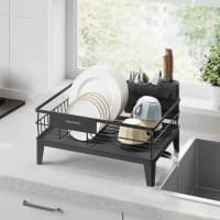 Égouttoir À Vaisselle Extensible (Noir Foncé)[u2878] - Maison