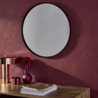 Miroir Rond Noir H&M - Diamètre 25 Cm - Neuf Sous Emballage