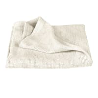 Couverture Bébé En Coton Bio Vertbaudet - Maille Pointelle, 75x100 Cm, Couleur Sable, Lavable 30°