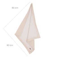 Coperta Neonato In Cotone Biologico GOTS 75x100 Cm – Morbida, Traspirante E Ipoallergenica – Regalo Nascita Sostenibile