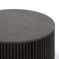 VIDAXL - Giroletto Nero in Metallo e Legno Massello di Rovere 180x200 cm