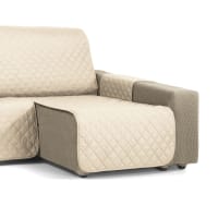 Funda De Sofá Elástica Adaptable Beige 130 - 180 Cm RUSTICA Maisons Du Monde