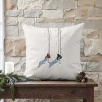 PLWORLD Boho Kissenbezüge Mit Quasten – Chenille-Stoff, Getuftet, 45,7 X 45,7 Cm, 2er Set (ohne Kissen)