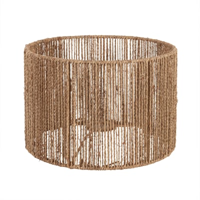 GO&SO Jute Lampenschirm, Trommelform, 27,4 Cm Hoch – Naturlook Für Tisch- & Nachttischlampen, Spinnenmontage