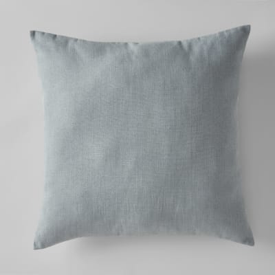 Cuscino HOMESCAPES 45x45 Cm: Grigio E Bianco A Righe, In Puro Cotone. La Federa Che Rivolta Il Tuo Divano Con Un Tocco Handmade.