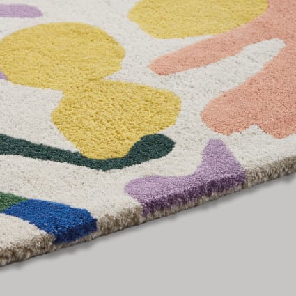 Tappeto Bambino Grüffelo Mouselo 140x220 Cm Pelo Corto, Cotone E Poliestere, Certificato OEKO-TEX, Multicolore