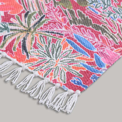 Tappeto cotone verde 140 x 200 cm CAPARLI