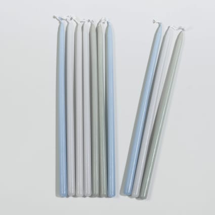 Set Di 9 Candeline Sottili Gialle Per Tovaglia – Corte Da 13 Cm, Perfette Per Cene E Atmosfere Intime