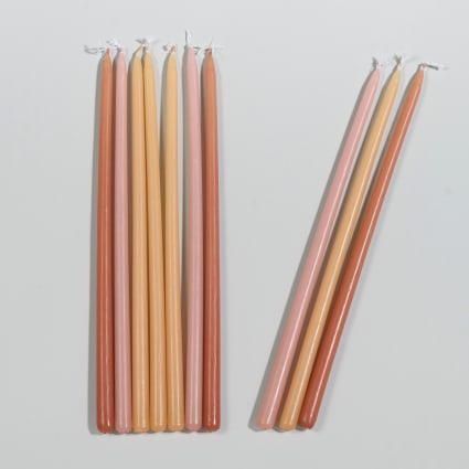 NKlaus - Lot De 100 Bougies Jaunes Sans Suie, Fines 16cm - Bougies D'Offrande En Cire De Paraffine