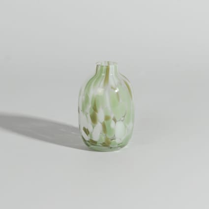 Heldere, witte, groene en bruine glazen vaas H9 Eloi | Maisons du Monde