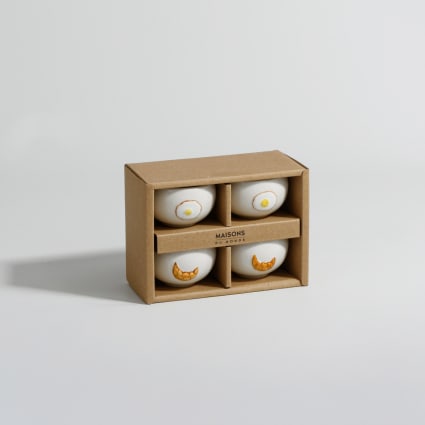 Lot De 3 Coquetiers En Céramique Vaisselle - Style Moderne, Pour Petit Déjeuner Et Brunch