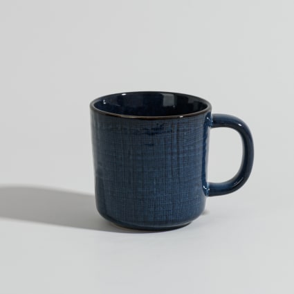 Mug en céramique bleue