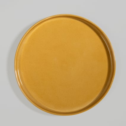 Assiette plate en céramique jaune ocre Indi - Maisons du Monde
