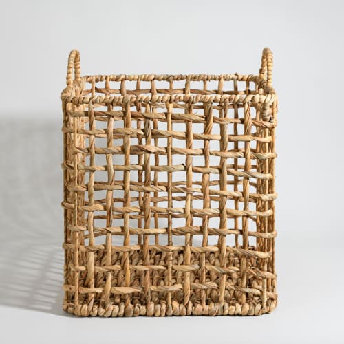 ALBUFERA – Aufbewahrungskorb aus Wasserhyazinthe und Rattan