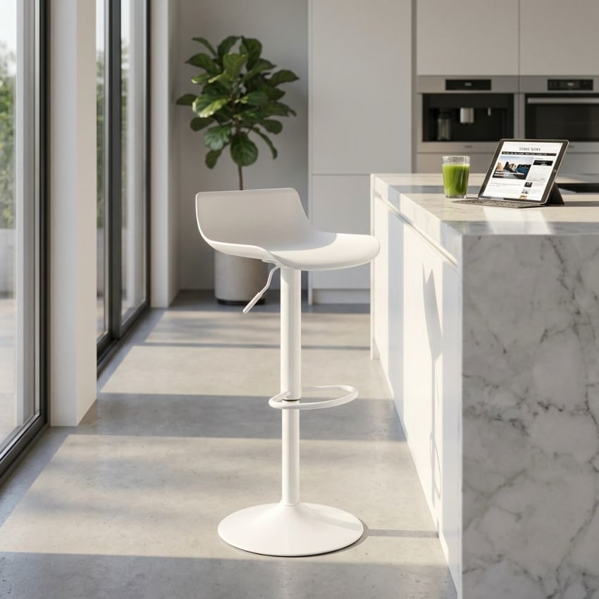 LVHOM Set di 2 sgabelli da bar girevoli a 360° Sgabelli da