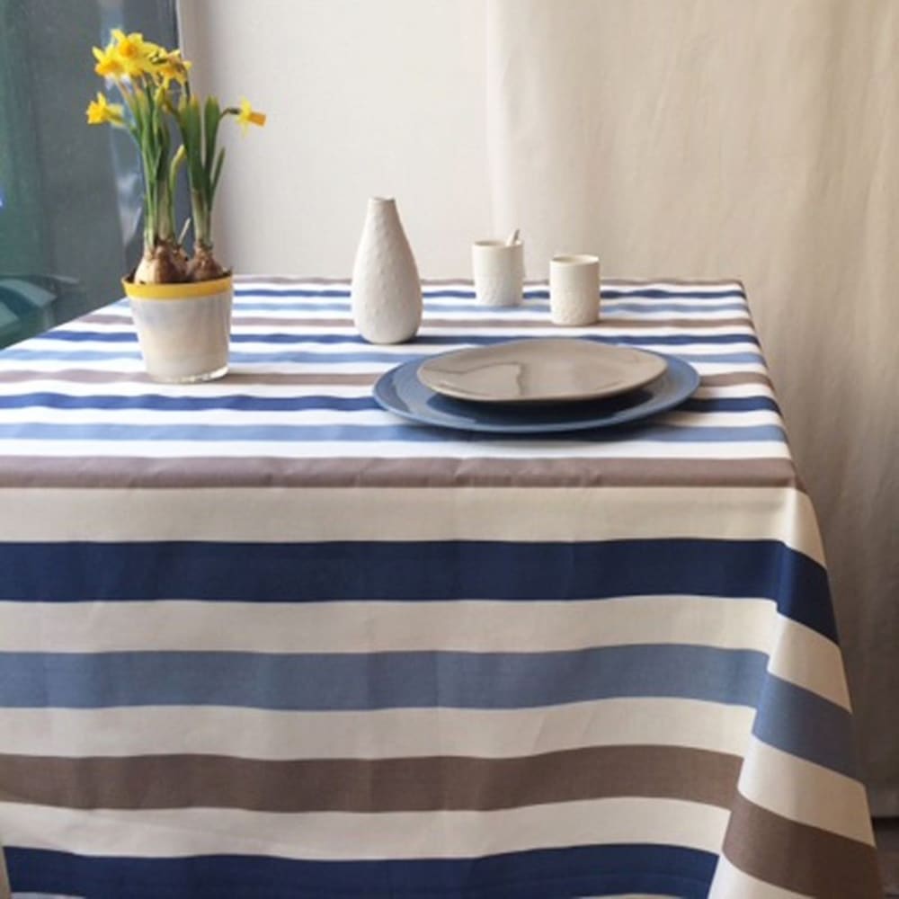 Tovaglia Antimacchia Rettangolare 140 x 190 Grigio Chiaro Blu Antracite Plastificata Poliestere Copritavolo Esterno Impermeabile Copri Tavolo Elegante per Cucina Ristorante Giardino Feste