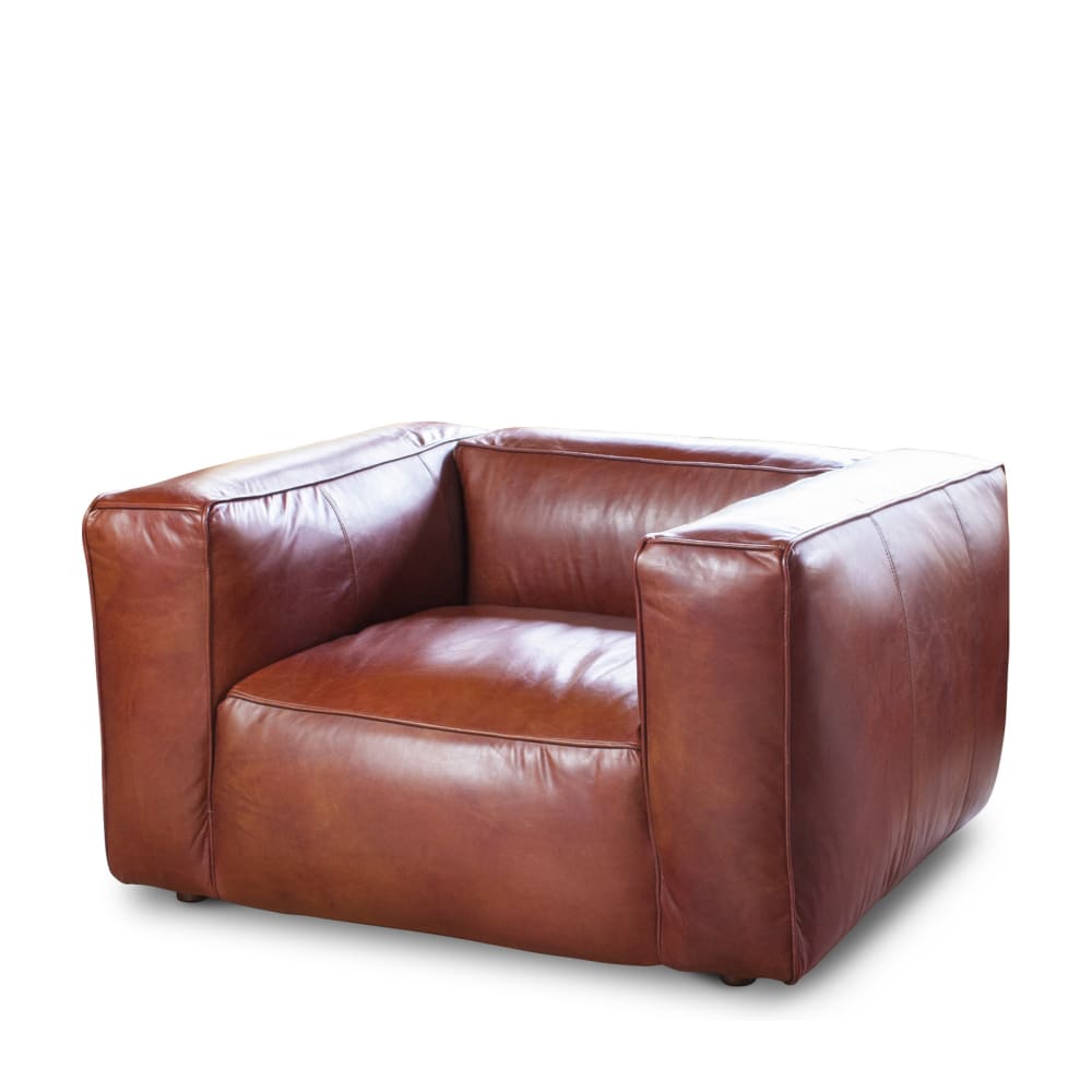 Ledersessel, rot Krieger