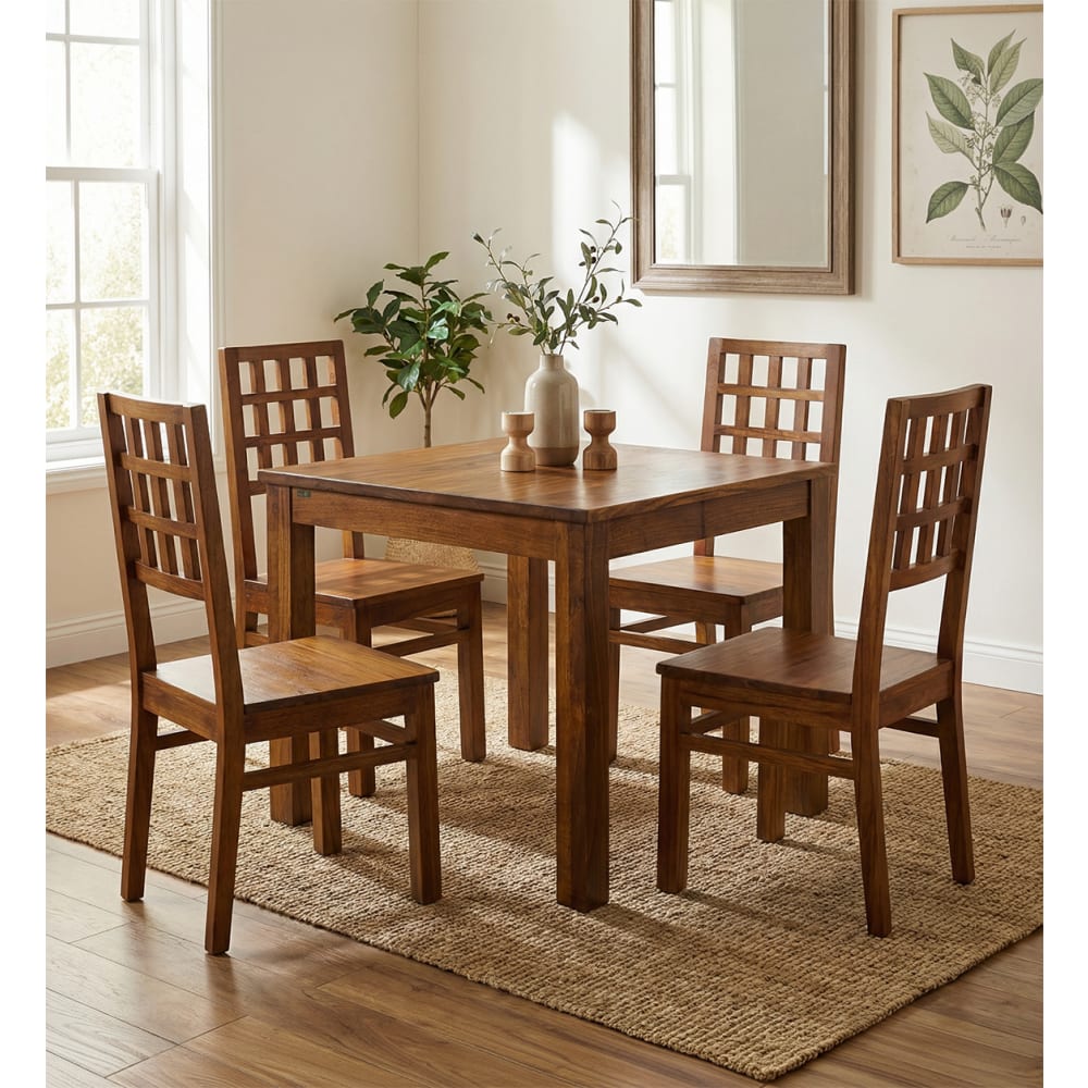 Esstisch 4 Personen aus Holz, L 90 cm, braun Star